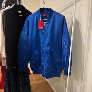 Esprit Brilliant Blue, Oversize Style Bomber Jacket